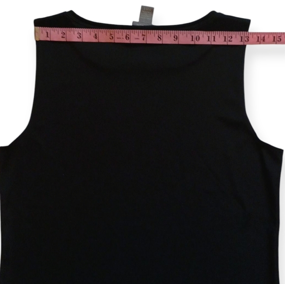 ADDITIONS BY CHICO'S WOMEN'S SLEEVELESS BLACK  TANK TOP. SIZE 2 - Picture 7 of 10